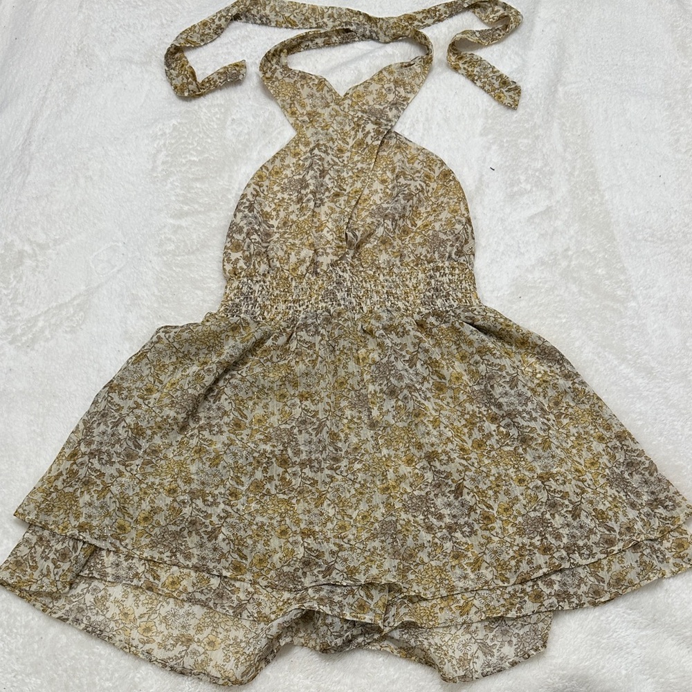 Floral Halter Romper